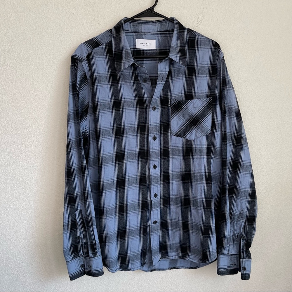 Ovadia & Sons Max Button Down Long Sleeve Plaid Shirt